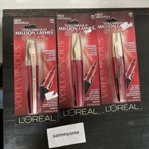 L'Oreal Paris Voluminous Million Lashes Excess 455 Black Mascara x3